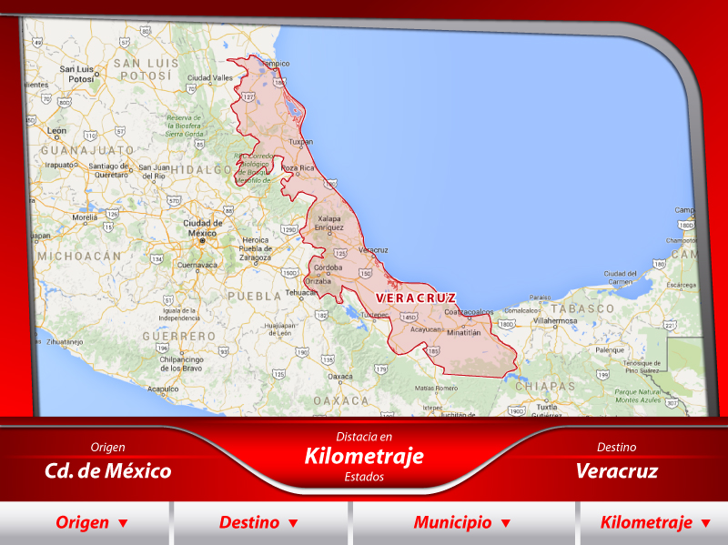 Transportes de la Ciudad de México a Veracruz
