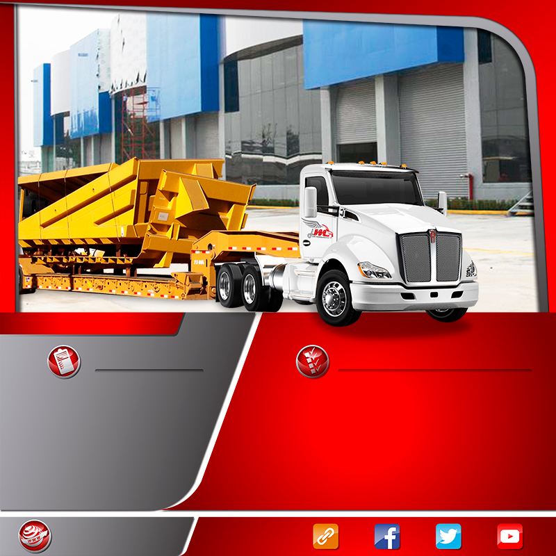  Transportes en camión especializado lowboy