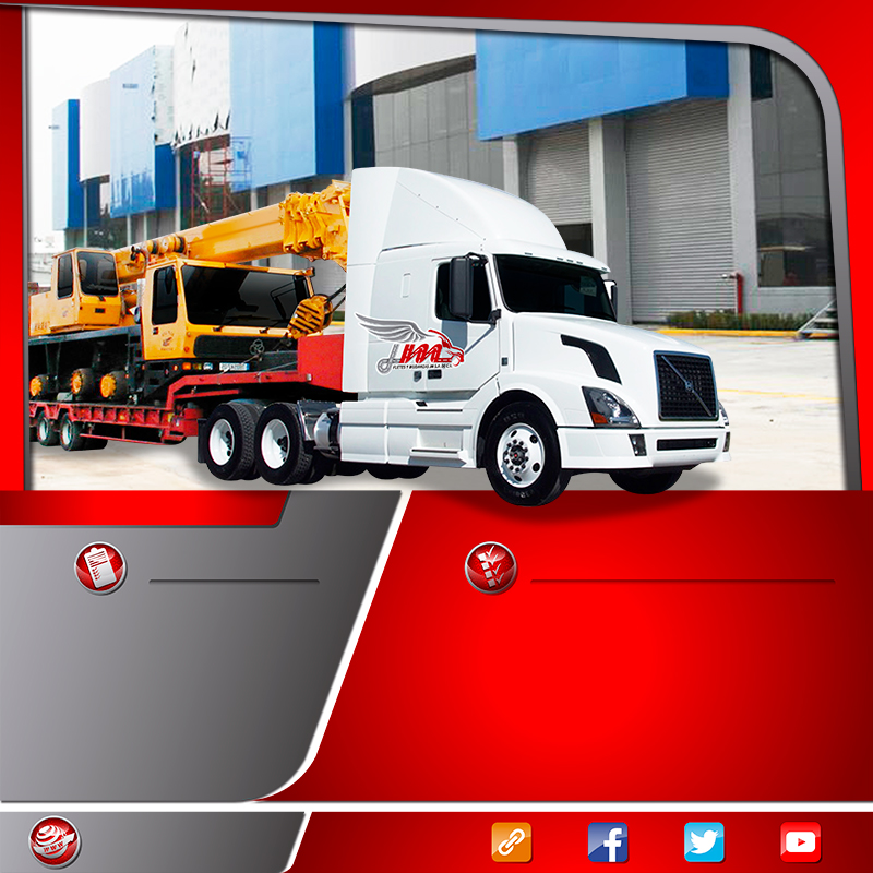  Transportes en camión especializado lowboy